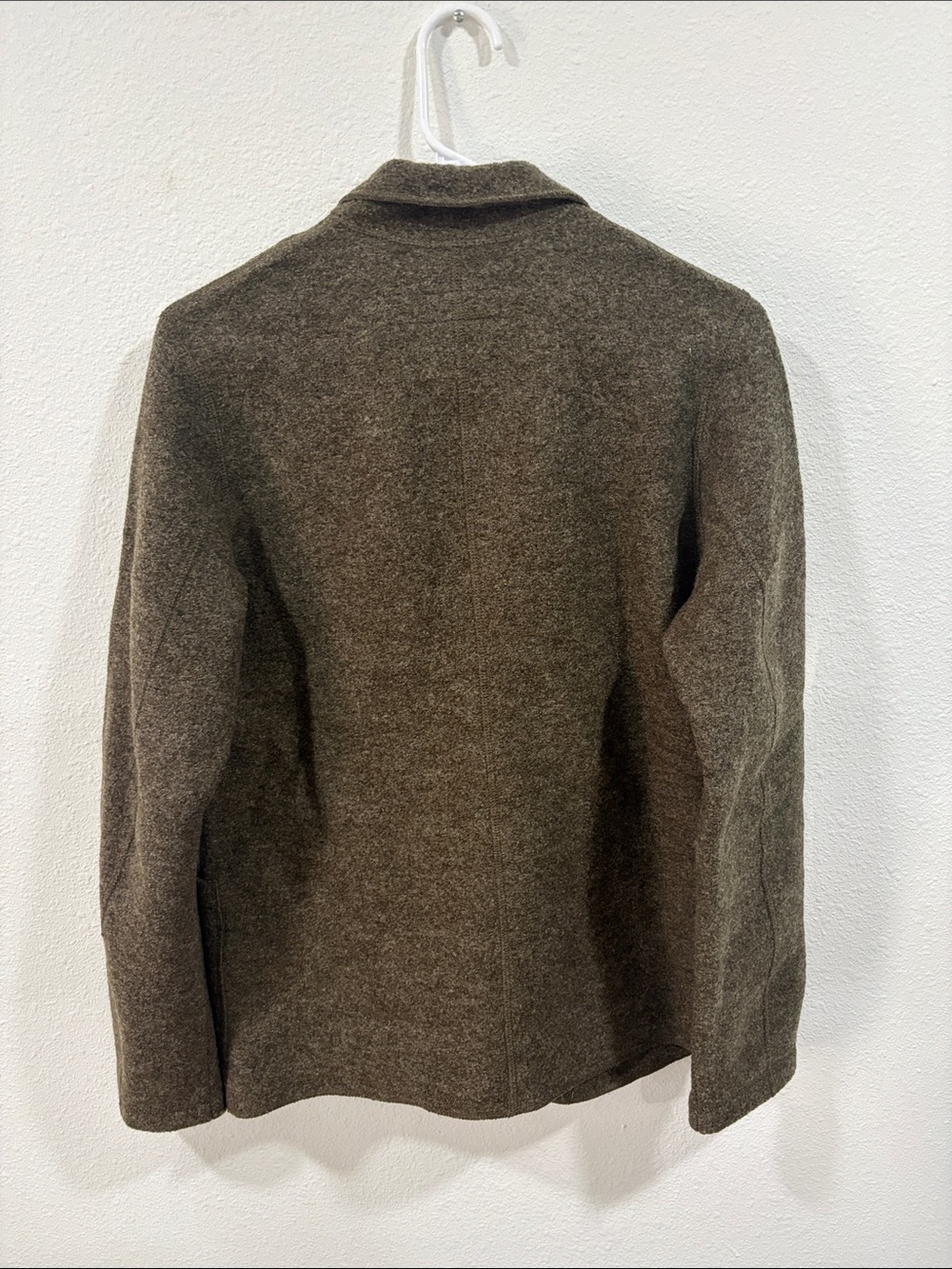 Buck Mason Felted Wool Chore Coat Women’s Small Marled Coastal Bluff NWT $268 - Picture 6 of 12
